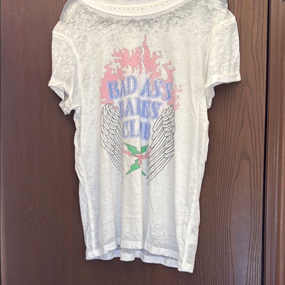 NWOT White Tee with Bold Graphic Design Softest tee ever…